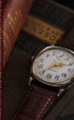 ウォルサムのアンティーク腕時計 十字が輝く金彩装飾 【1906年製】-W1500-7