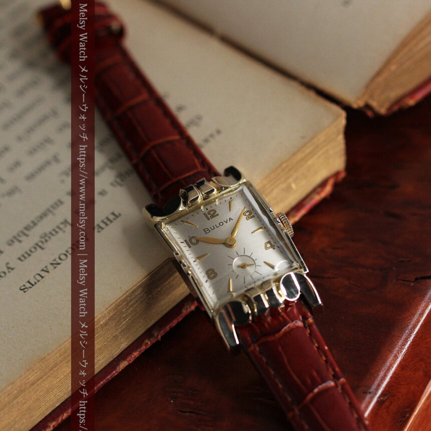 ブローバ 中世闘士の鎧兜のようなアンティーク腕時計-W1501-1