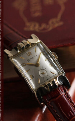 ブローバ 中世闘士の鎧兜のようなアンティーク腕時計-W1501-10