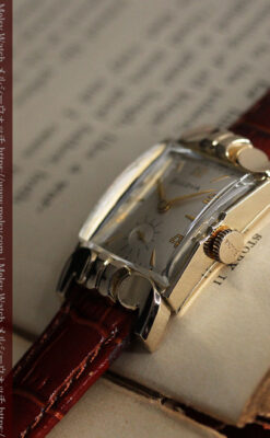 ブローバ 中世闘士の鎧兜のようなアンティーク腕時計-W1501-12