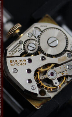 ブローバ 中世闘士の鎧兜のようなアンティーク腕時計-W1501-15