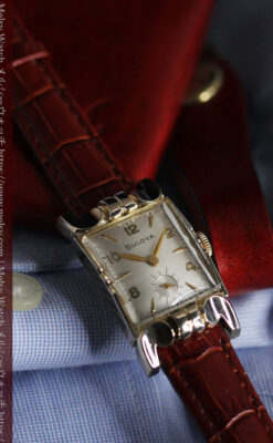 ブローバ 中世闘士の鎧兜のようなアンティーク腕時計-W1501-4