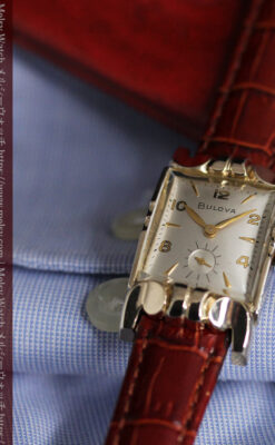 ブローバ 中世闘士の鎧兜のようなアンティーク腕時計-W1501-5