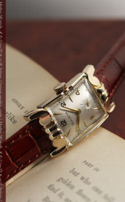 ブローバ 中世闘士の鎧兜のようなアンティーク腕時計-W1501-7