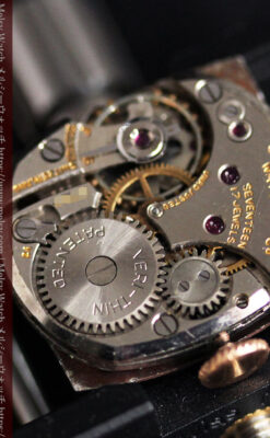 グリュエン ラッピング装飾されたようなローズ色の腕時計-W1502-15