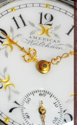 ウォルサムのアンティーク腕時計 並び輝く三日月 【1900年製】-W1503-1