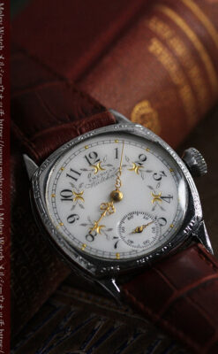 ウォルサムのアンティーク腕時計 並び輝く三日月 【1900年製】-W1503-10