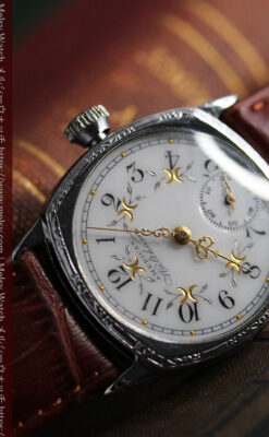 ウォルサムのアンティーク腕時計 並び輝く三日月 【1900年製】-W1503-13