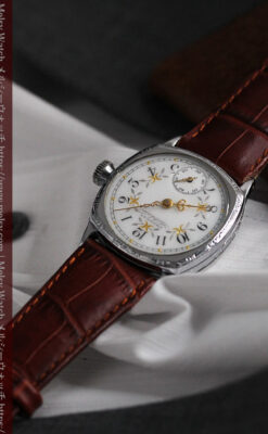 ウォルサムのアンティーク腕時計 並び輝く三日月 【1900年製】-W1503-2