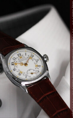 ウォルサムのアンティーク腕時計 並び輝く三日月 【1900年製】-W1503-3