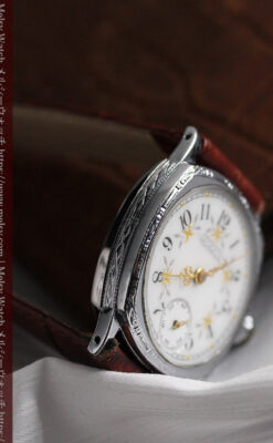 ウォルサムのアンティーク腕時計 並び輝く三日月 【1900年製】-W1503-7