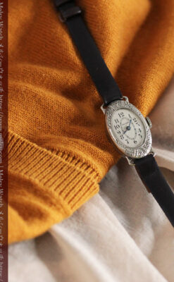 細工の綺麗なウォルサムの婦人物アンティーク腕時計 【1931年製】-W1504-11