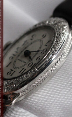 細工の綺麗なウォルサムの婦人物アンティーク腕時計 【1931年製】-W1504-5