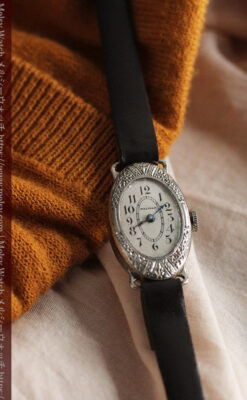 細工の綺麗なウォルサムの婦人物アンティーク腕時計 【1931年製】-W1504-9