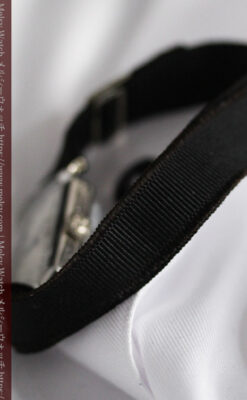 ロンジン 長八角形と布バンドの女性用アンティーク腕時計 【1926年製】-W1506-15