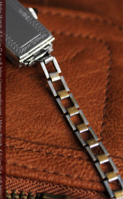 ブローバ 文字盤とケース装飾の綺麗な女性用アンティーク腕時計 【1927年製】ケース付き-W1509-18