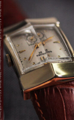 グリュエンの騎士の兜を彷彿とさせるアンティーク腕時計【1951年頃】-W1510-9