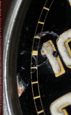 英国ベンソン 銀無垢＆黒文字盤の風格あるアンティーク腕時計 【1918年製】-W1512-22