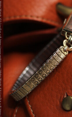 ジラールペルゴのコッパー色の上品な金無垢女性用アンティーク腕時計 【1940年頃】-W1515-13