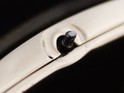 巻き芯の通る穴