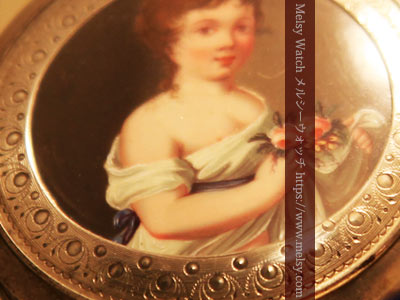 ケースのエナメル装飾