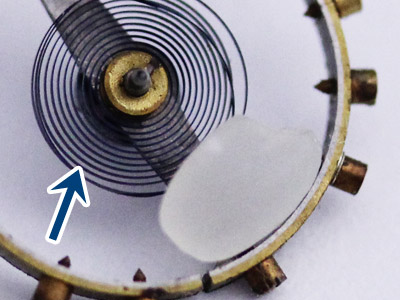 時計のひげぜんまい