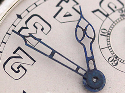 塗料が抜けた針