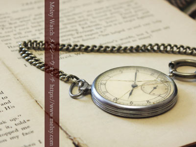 風防の割れた懐中時計