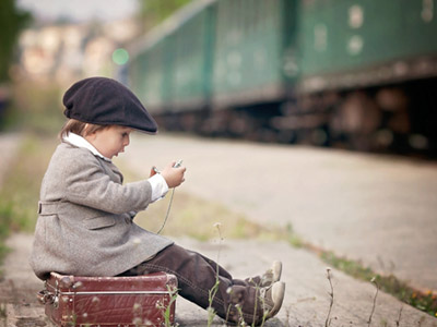 懐中時計と子供