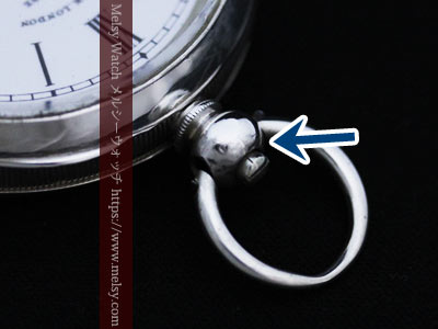 鍵巻き式でリューズが無いタイプ