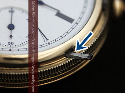 レバーを引き出してリューズを回すタイプ