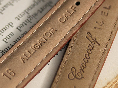 アリゲーターやクロコダイルなどの焼き印