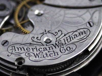 ウォルサムの機械に施されたマーク