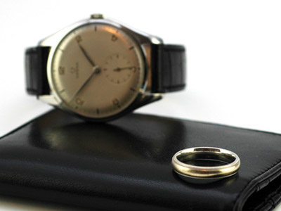 腕時計と指輪